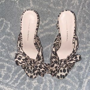 Loeffler Randall Penny Leopard Sandals